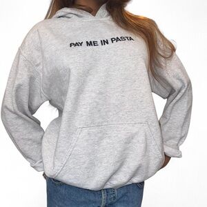 Natalie Mariduena Gray Graphic Hoodie